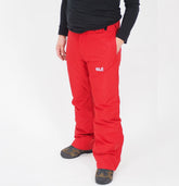 Mens Jack Wolfskin Powder Mountain 1112041 Red Lacquer Warm Hiking Trousers